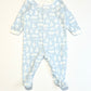 Blue vehicles onesie - Size 000
