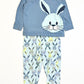 Blue bunny pyjamas - Size 2