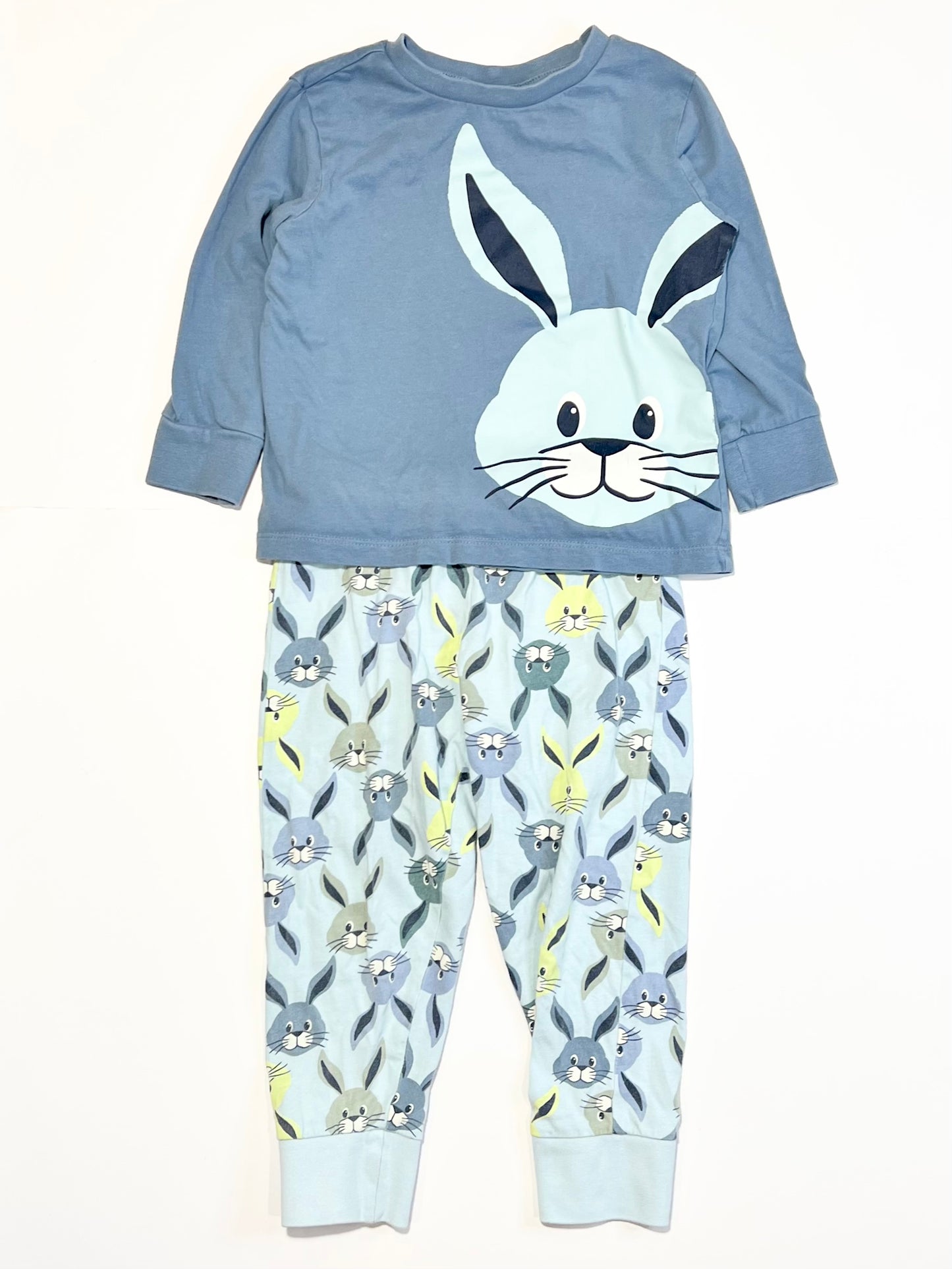 Blue bunny pyjamas - Size 2