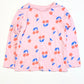 Pink cherries top - Size 5