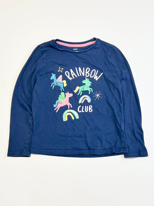 Rainbow club top - Size 5-6