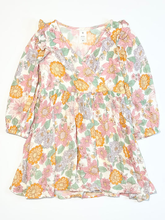 Floral muslin dress - Size 5