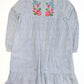 Striped embroidered dress - Size 5