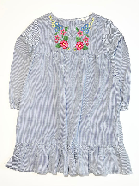 Striped embroidered dress - Size 5