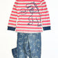 Ribbed dinosaur pyjamas - Size 4