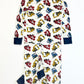 Ribbed trucks pyjamas - Size 4-5