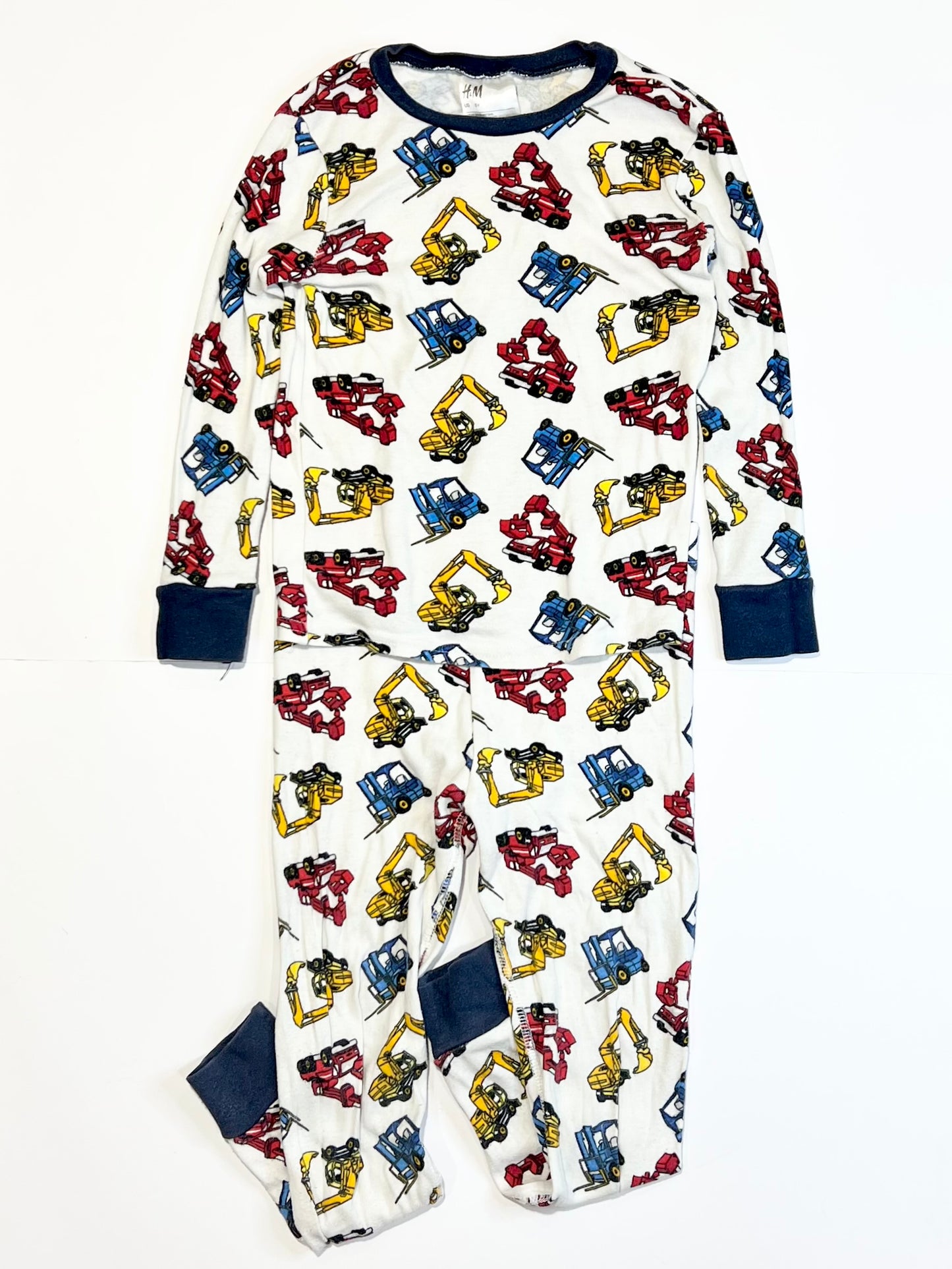 Ribbed trucks pyjamas - Size 4-5