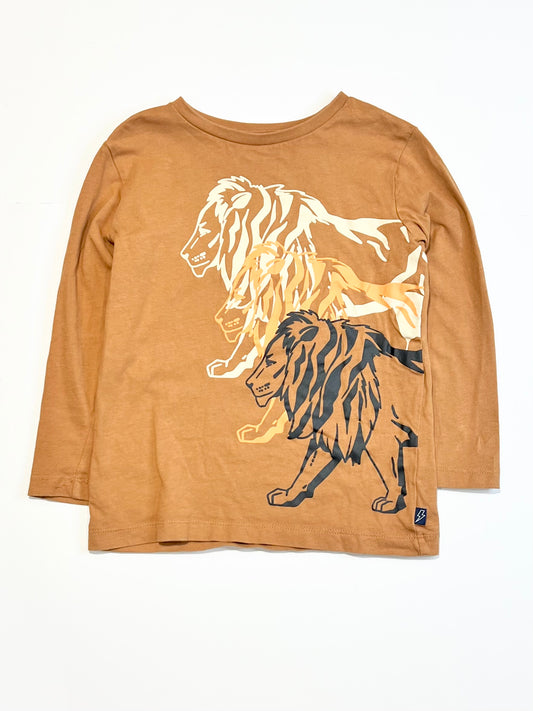 Brown lions top - Size 4