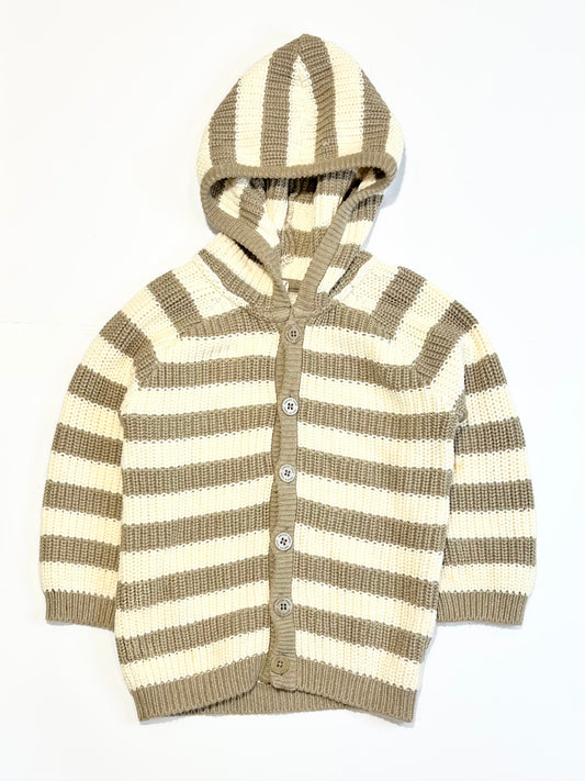 Hooded knit jacket - Size 4