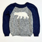 Navy bear jumper - Size 4-5