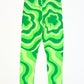 Green swirl leggings - Size 4-5