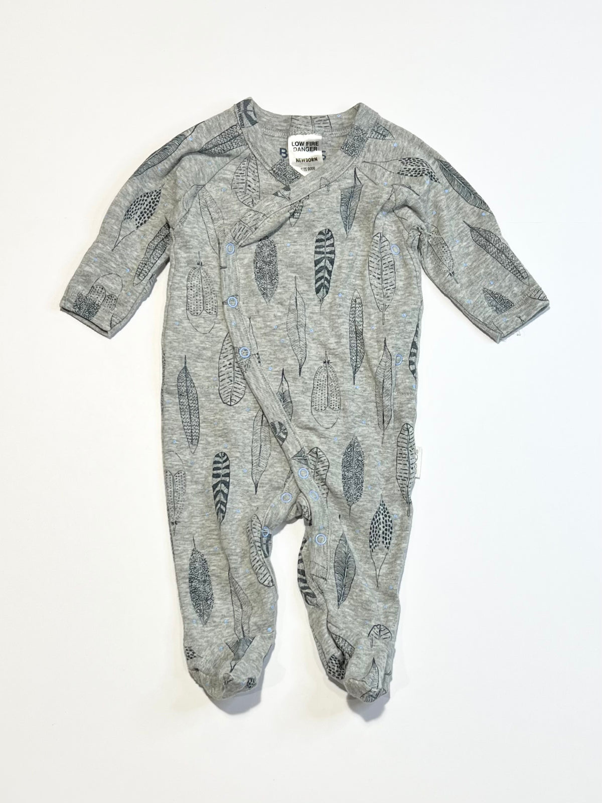 Ribbed cross-over onesie - Size 0000 – Recyclababy