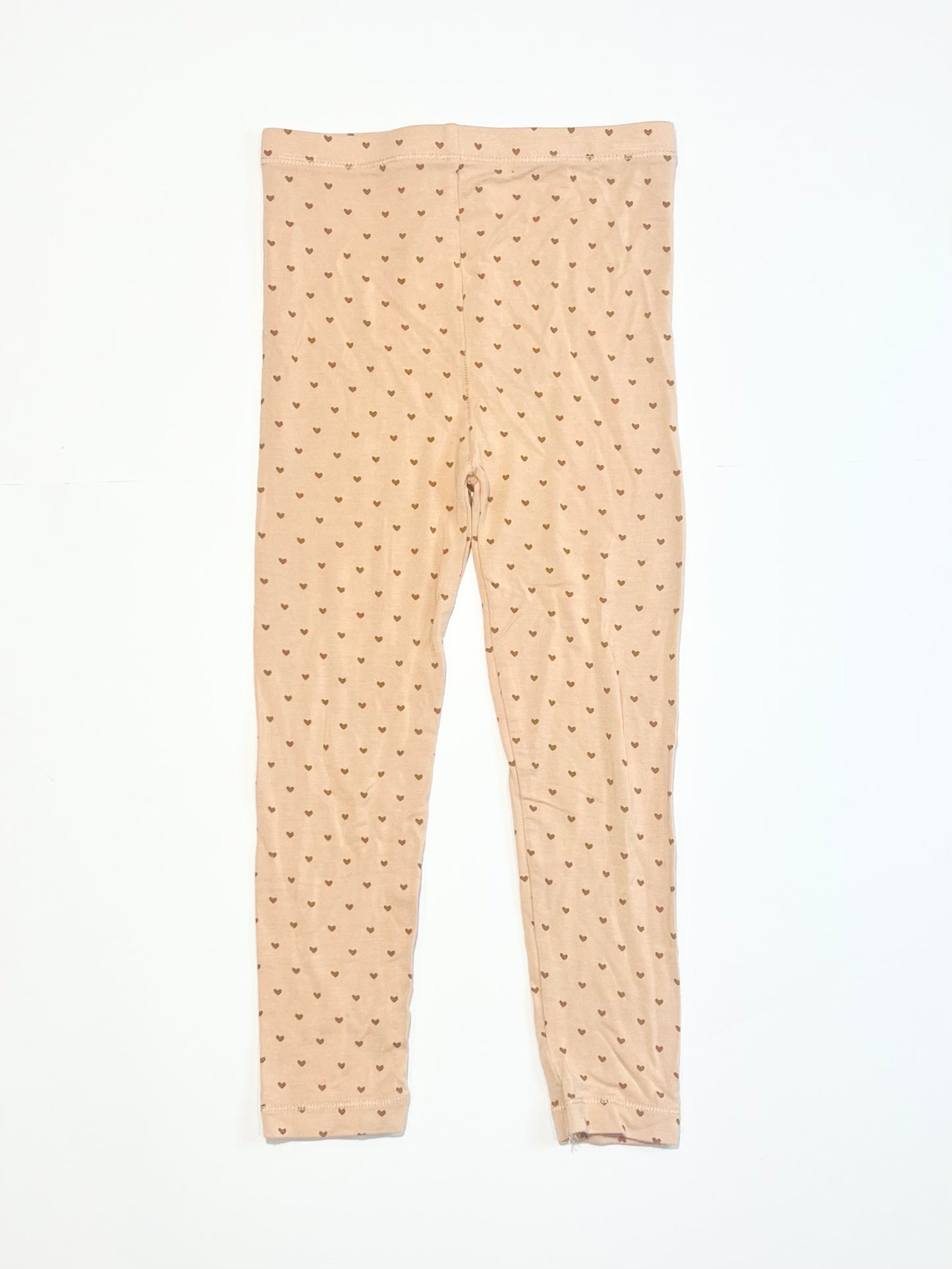 Hearts bamboo leggings - Size 4-5
