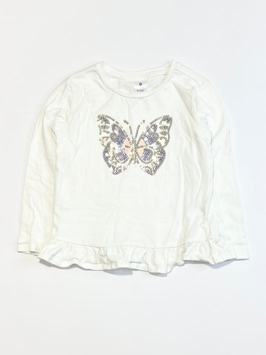 Sequined butterfly top - Size 4