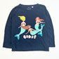 Navy mermaids top - Size 4