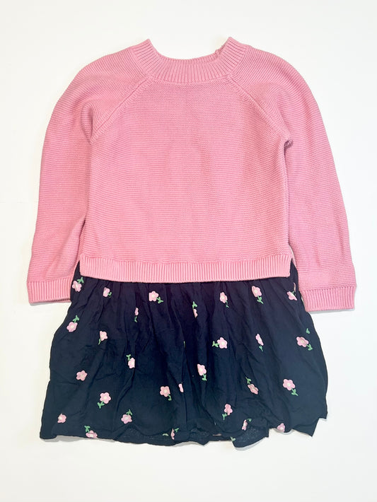 Floral sweater dress - Size 4