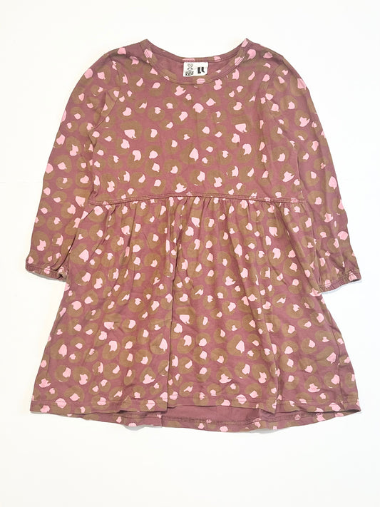 Animal print jersey dress - Size 4