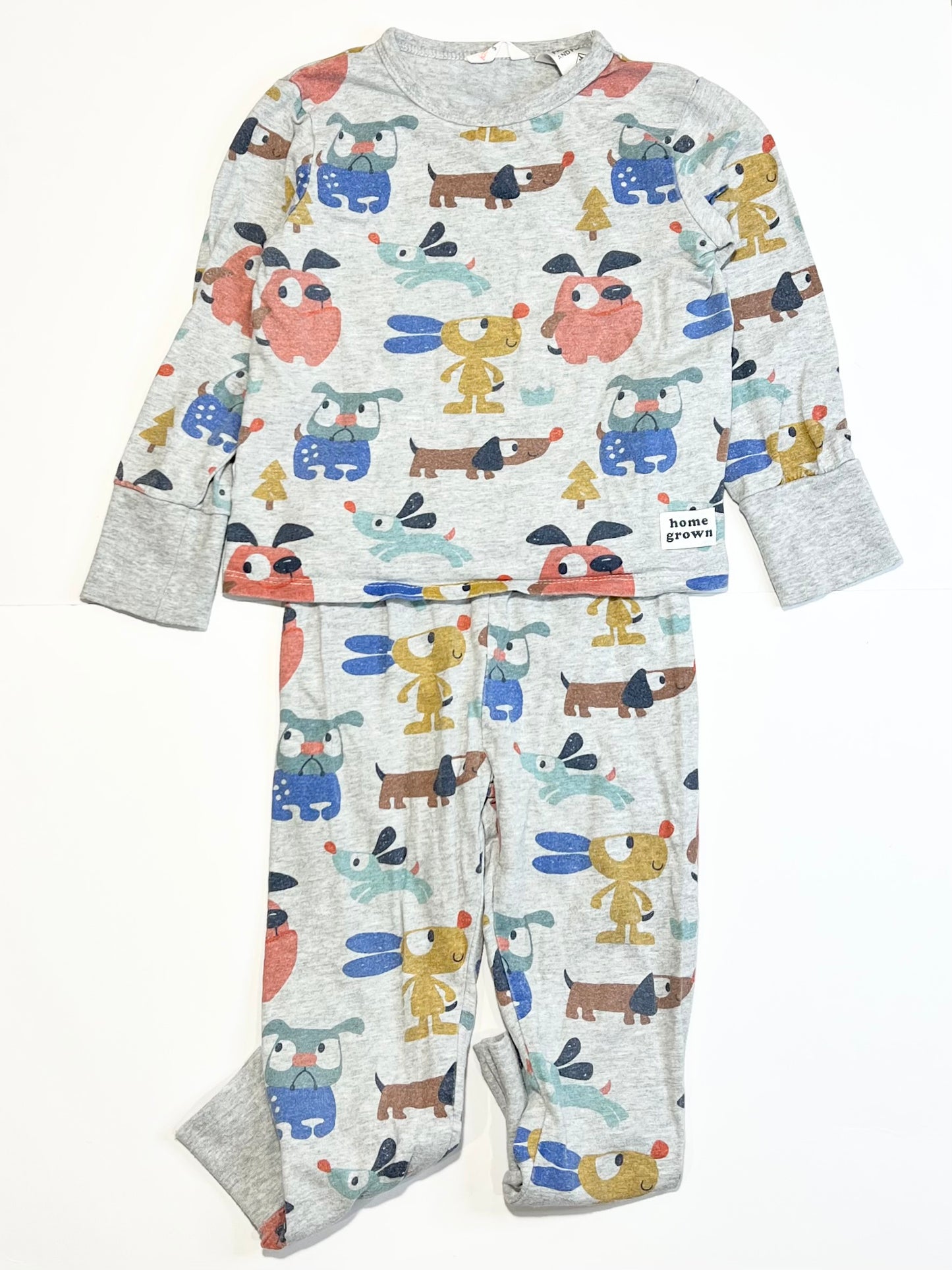 Grey doggo pyjamas - Size 3