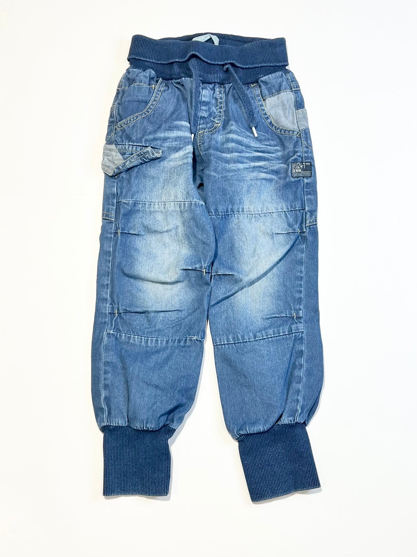 Pull-on denim jeans - Size 3-4