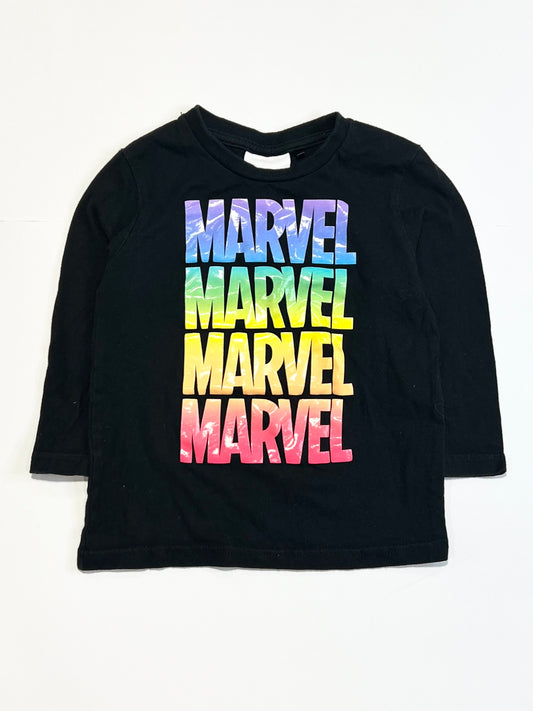 Rainbow Marvel top - Size 3