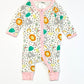 Animals zip onesie - Size 0000