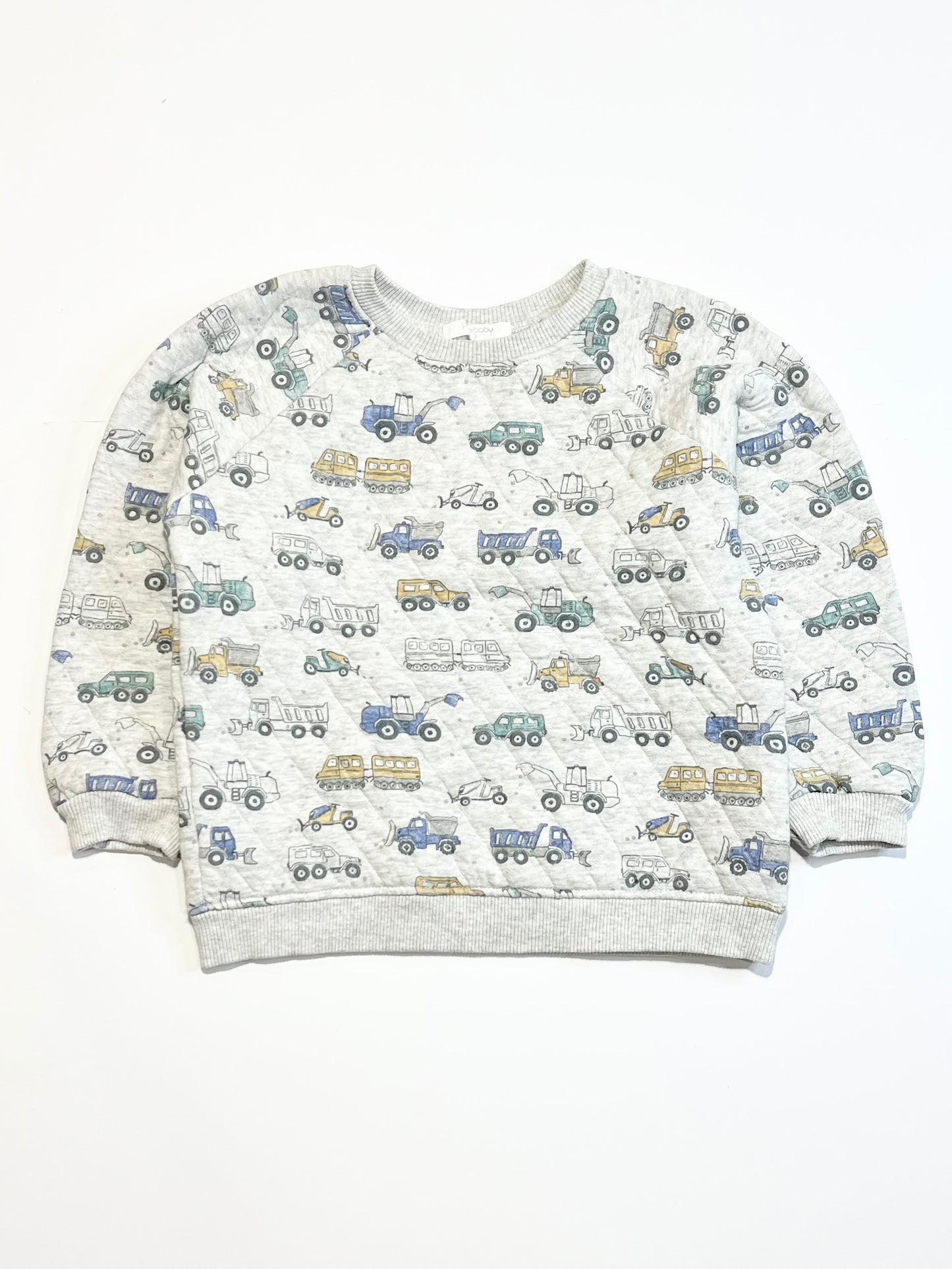 Quilted trucks sweater - Size 3