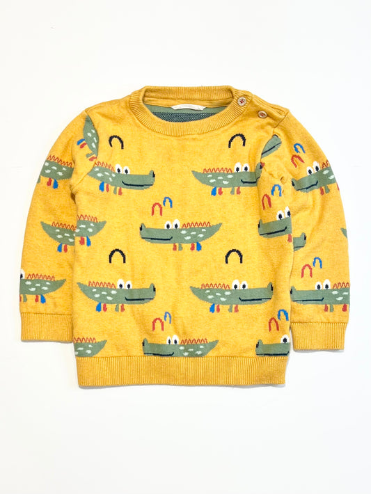 Yellow crocs jumper - Size 3