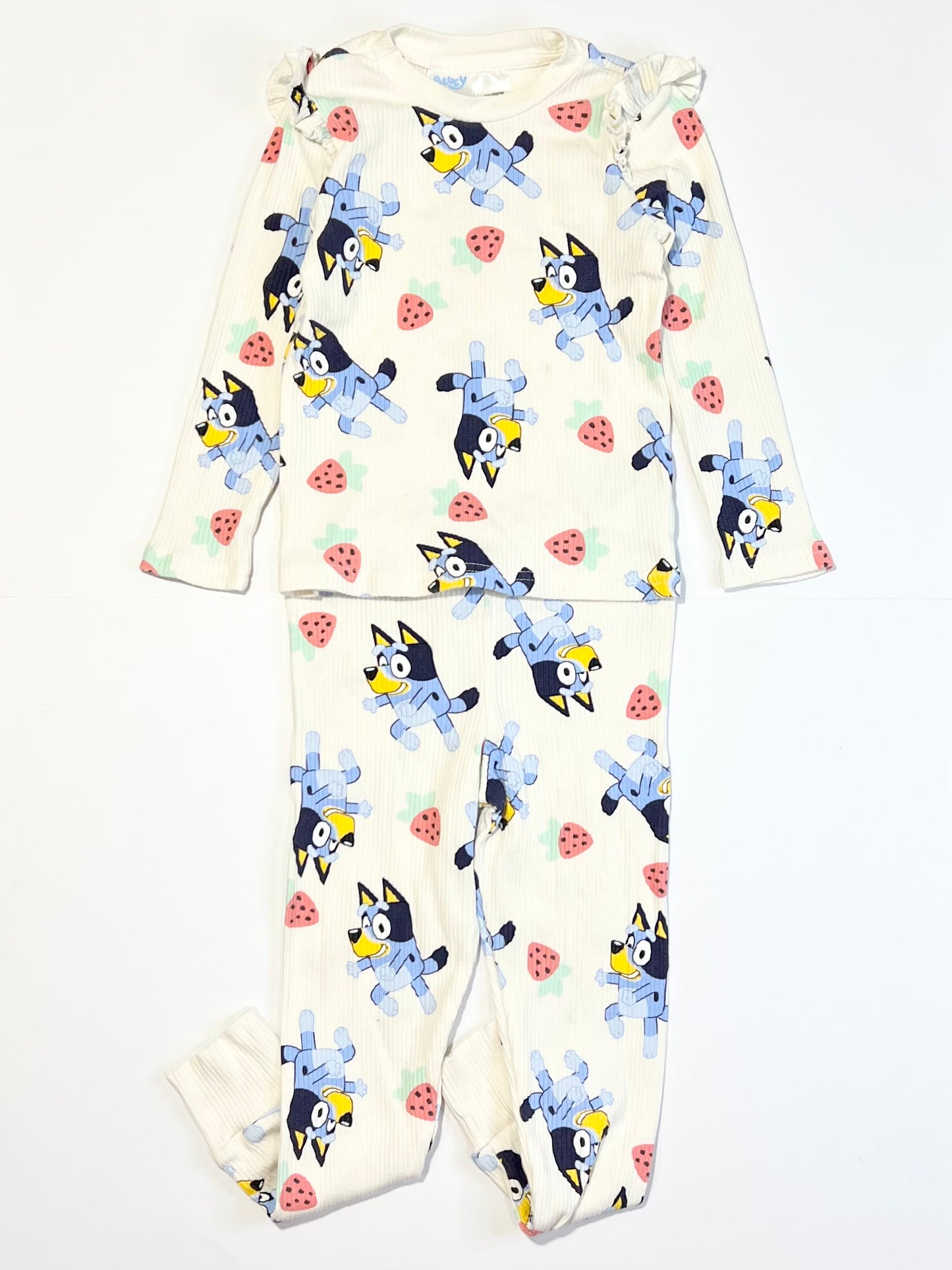 Ribbed Bluey pyjamas - Size 3