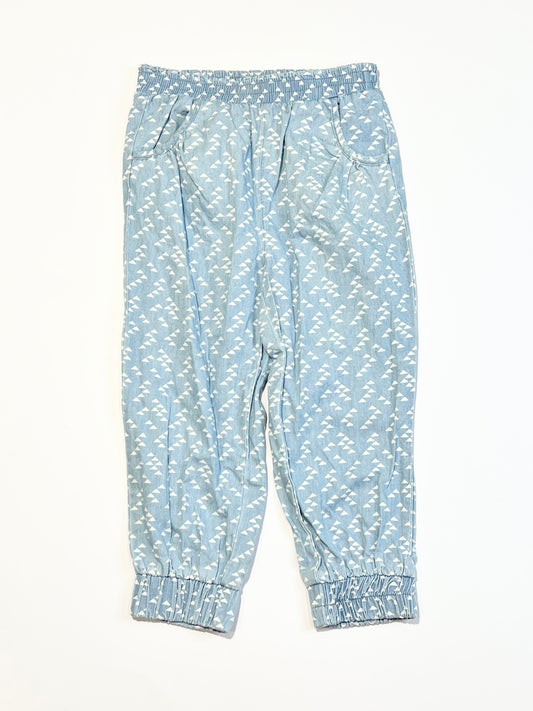 Triangles chambray pants - Size 3