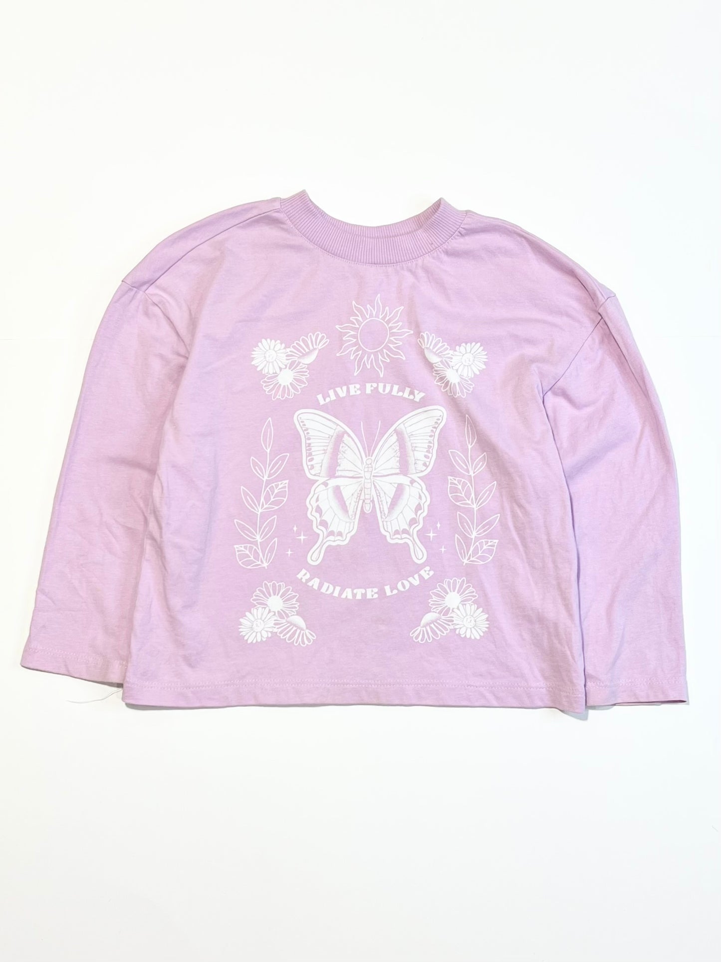 Purple butterfly tee - Size 3