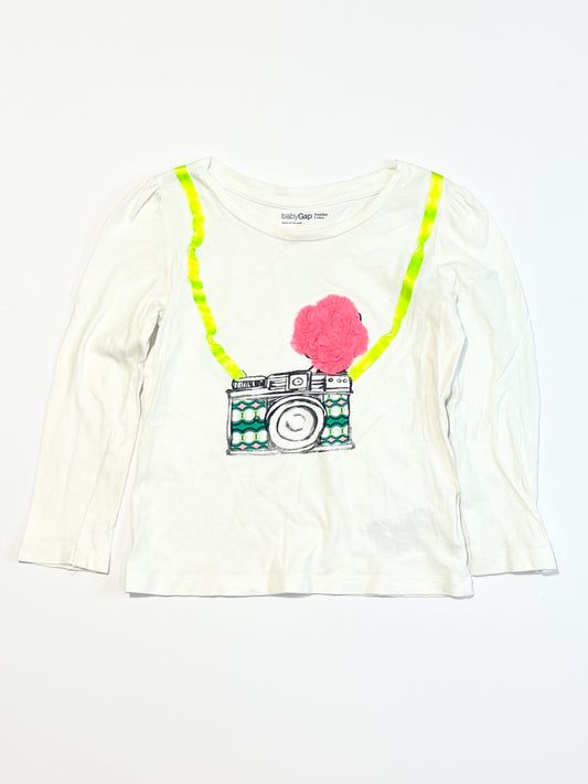 White camera top - Size 3