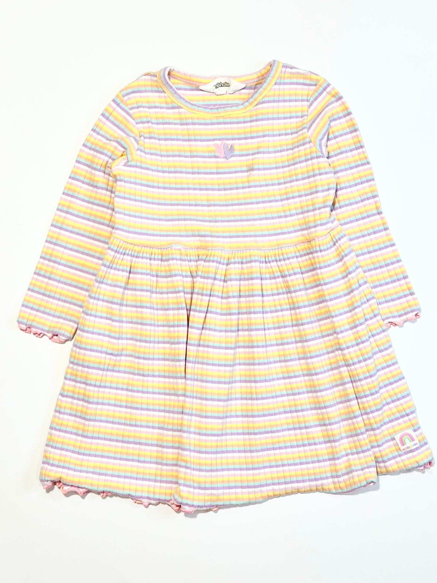 Striped ribbed dress - Size 3