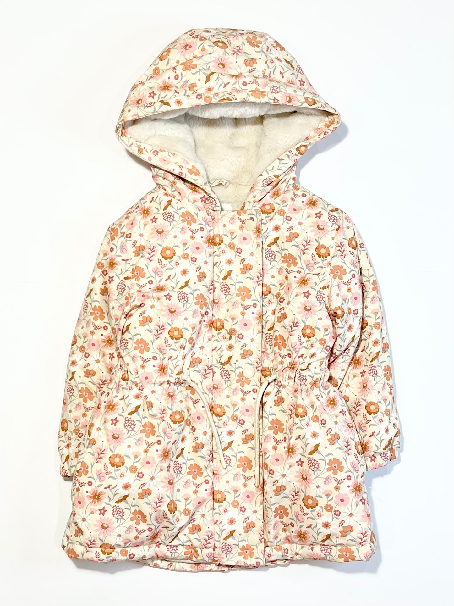 Floral puffer jacket - Size 3