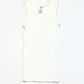White ribbed singlet- Size 2
