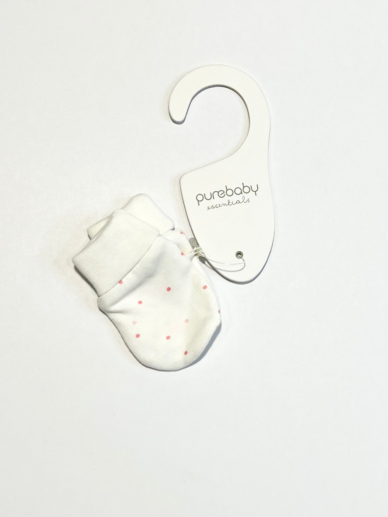 Pink spot mittens brand new - One size