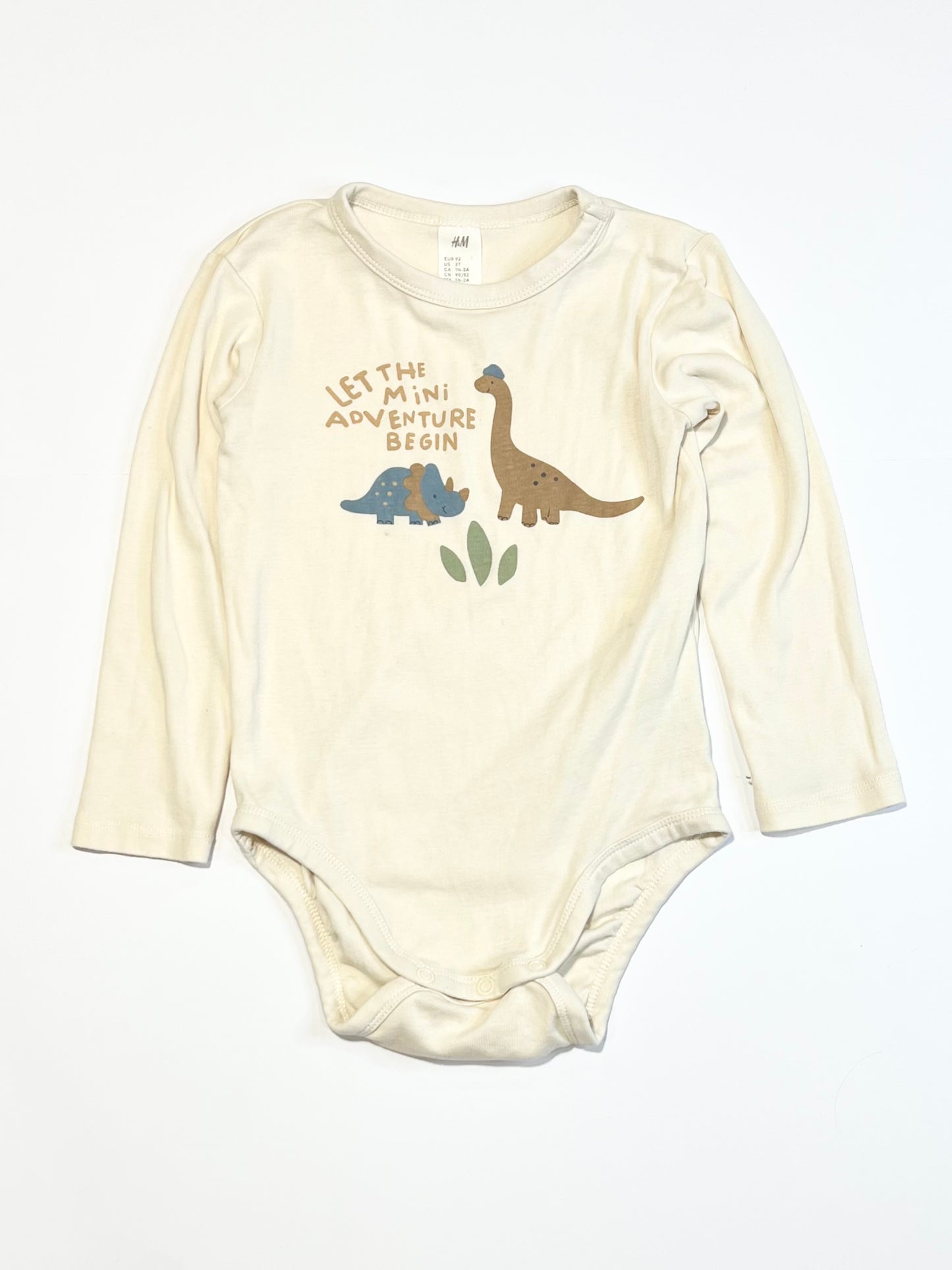 Ribbed dino bodysuit - Size 2