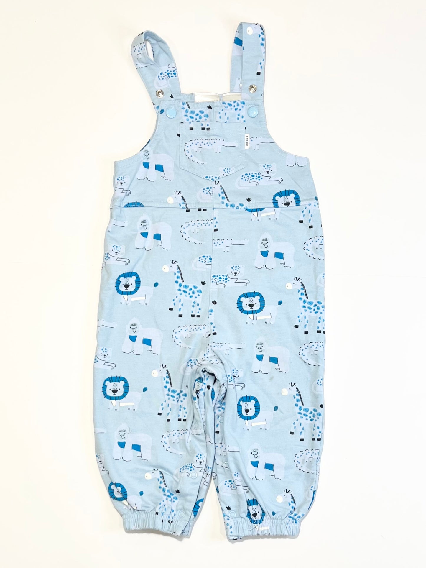 Blue animals overalls - Size 2