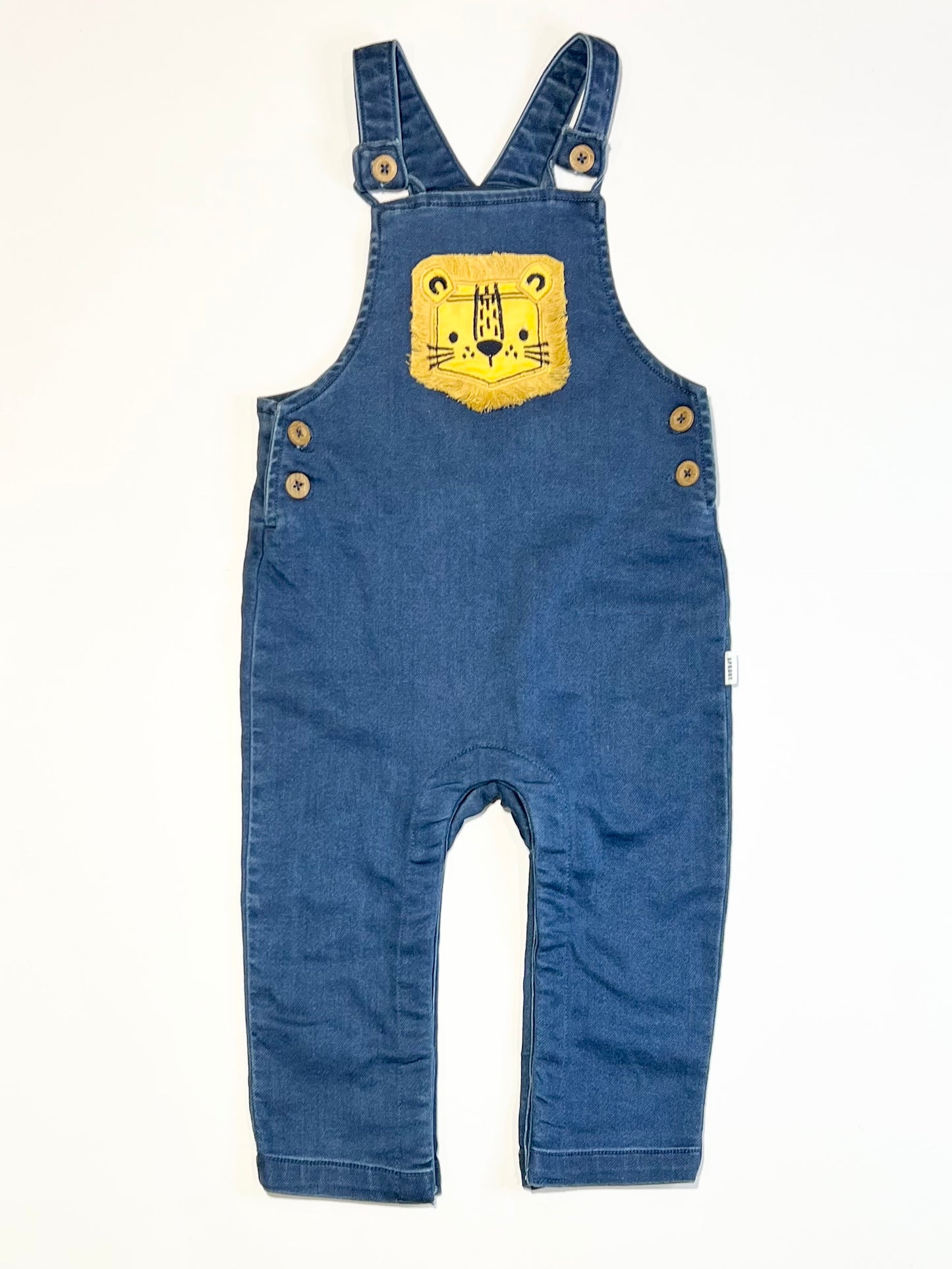 Denim lion overalls - Size 2