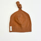Brown knot beanie - Size 0-3 months