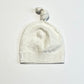 Light grey knot beanie - Size 0-3 months