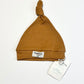 Organic knotted beanie brand new - Size 0-6 months