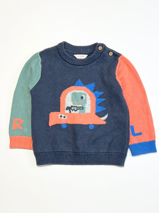 Driving dino jumper - Size 2