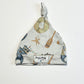 Organic knotted beanie - Size 0-6 months