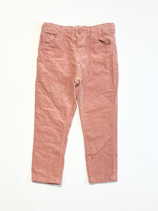 Pink corudroy pants - Size 2-3