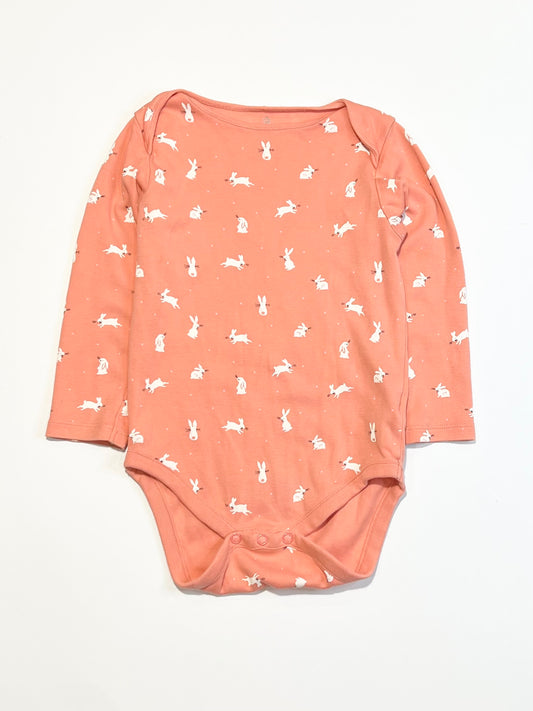 Pink bunny bodysuit - Size 2