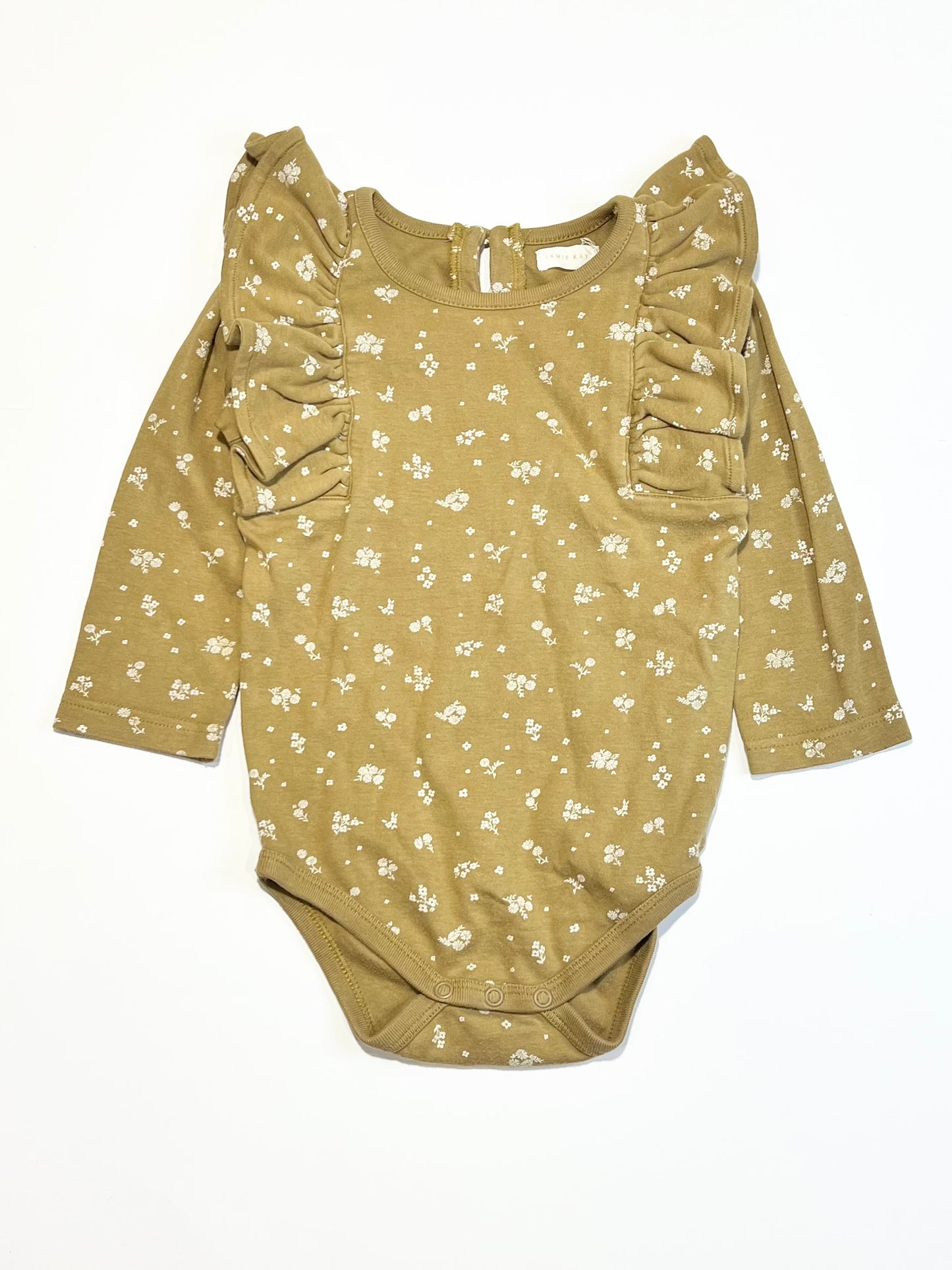 Floral ruffle bodysuit - Size 2