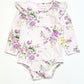 Floral flutter bodysuit - Size 2