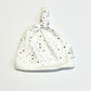 Navy stars beanie - Size 0-6 months