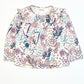 Floral jersey top - Size 2