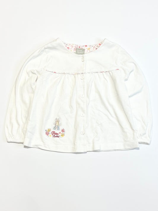 Jersey button blouse - Size 2